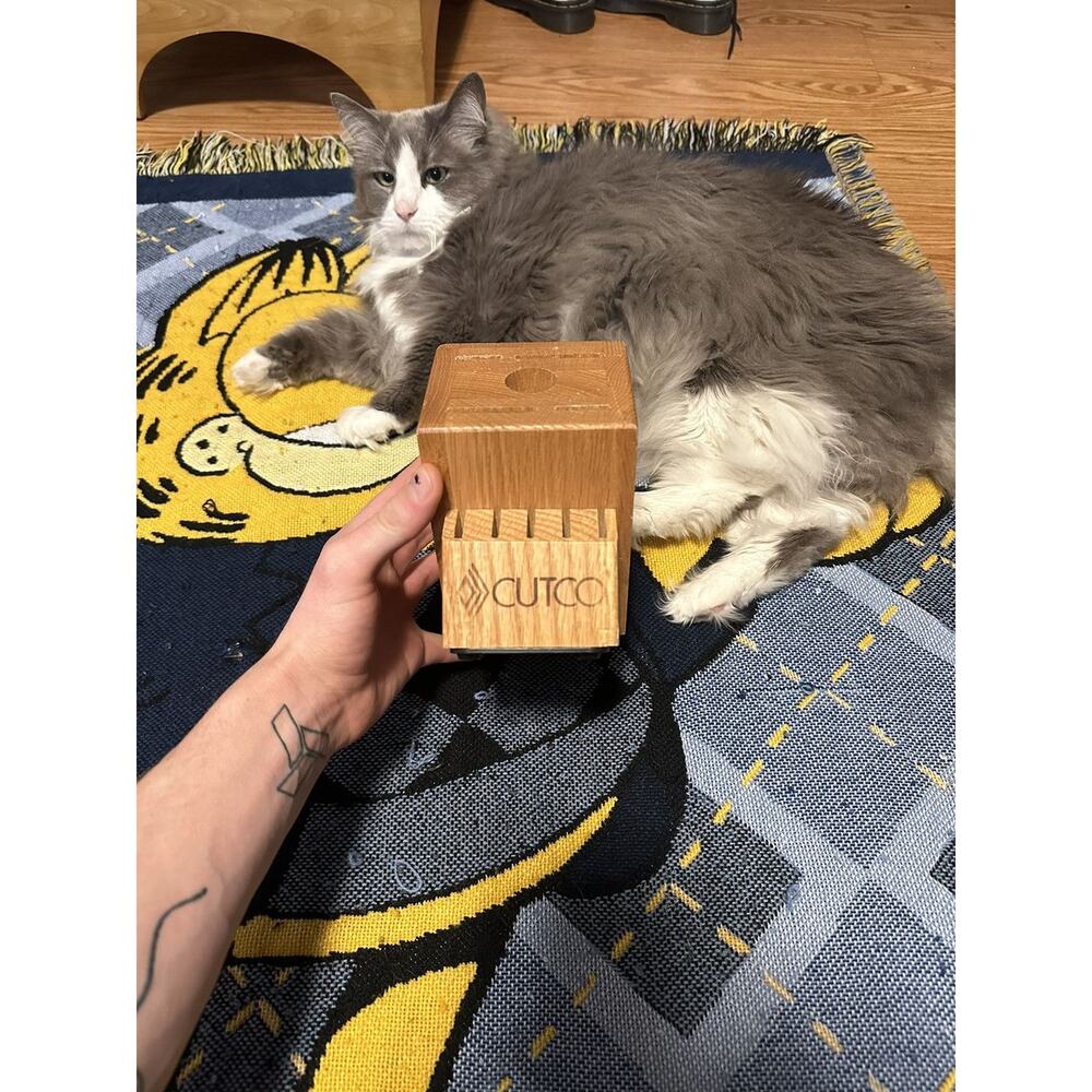 Vintage Cutco 10 Slot Knife Block